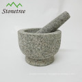 6 Inch Unpolished Granite Mortar and Pestle